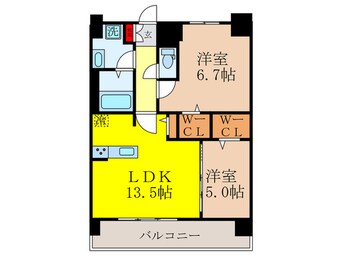 間取図 ディエスベアティ久宝寺口