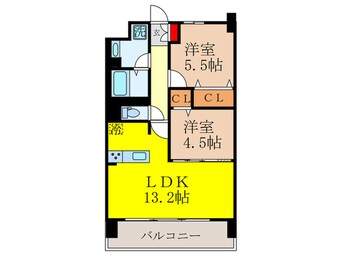 間取図 ディエスベアティ久宝寺口