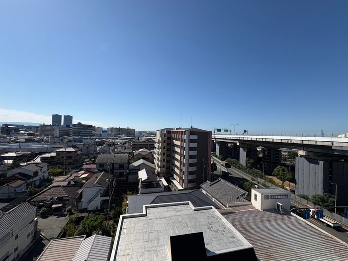 室内からの展望 ディエスベアティ久宝寺口