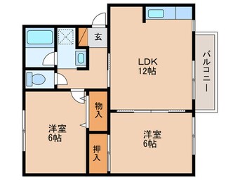 間取図 フレマリール若竹 南棟