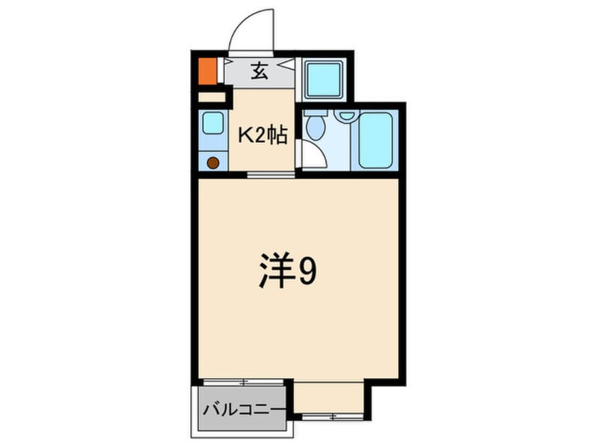 間取図 ホ－ユウコンフォルト芦屋(203)