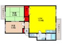 大建コーポ千里丘B棟（301）の間取図