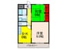 ハイツ宏有 2DKの間取り