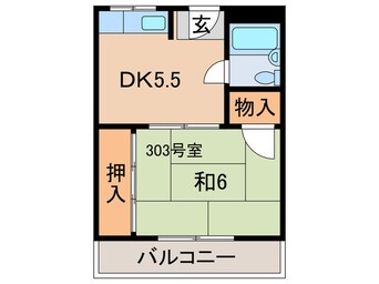 間取図 仲内ハイツ