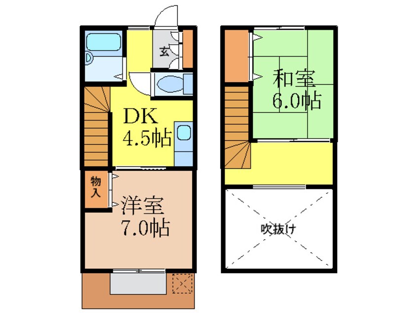 間取図 スカイハイツ