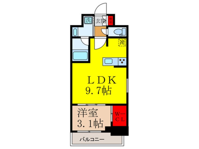 間取図 ソルテラスOSAKA　EAST　GATE