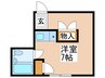 ラパンジ－ル市岡元町 1Rの間取り