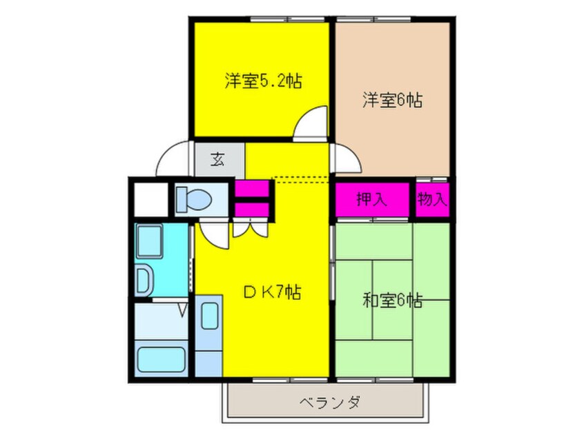 間取図 ハウゼ加茂