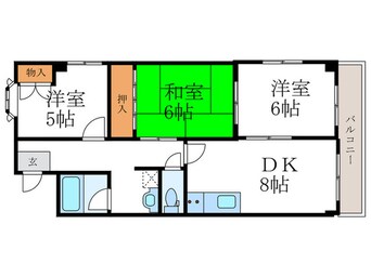 間取図 シャトー嵐望Ⅰ