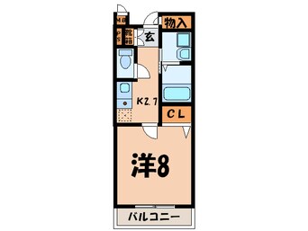 間取図 グリ－ンピア中川Ⅱ号館