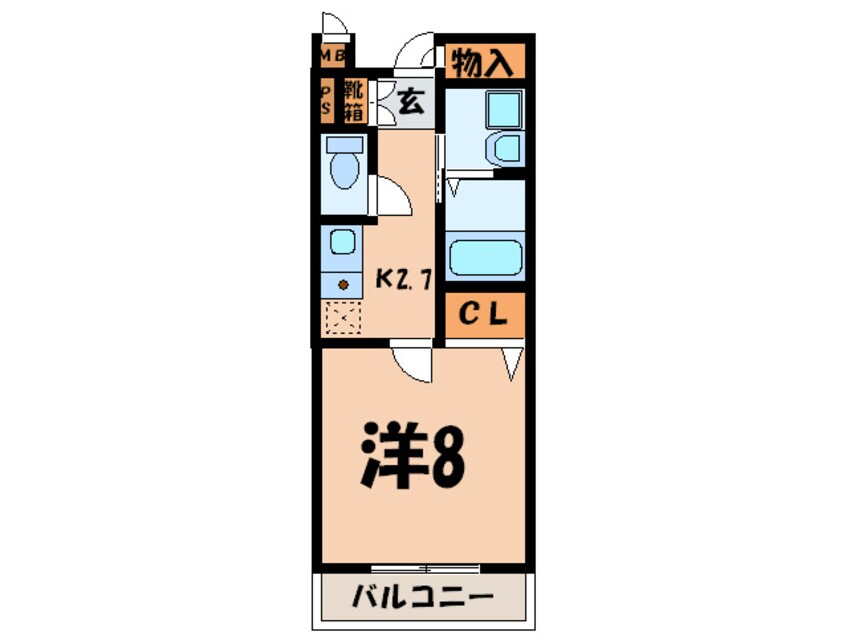 間取図 グリ－ンピア中川Ⅱ号館