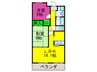 ロイヤルヴェ－ル山下 2LDKの間取り
