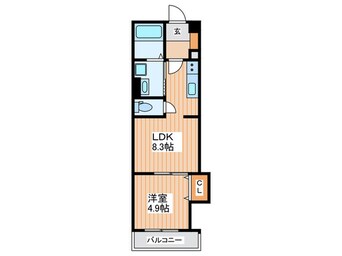 間取図 クレアール大久保町