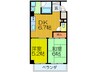 大橋マンション二番館 2DKの間取り