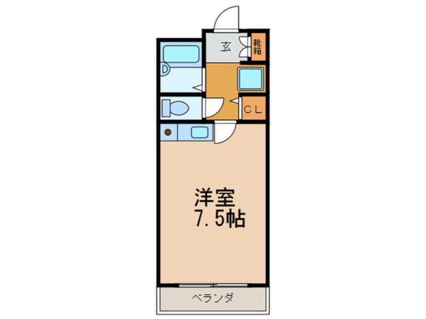 間取図 クロ－バ－ハイツ