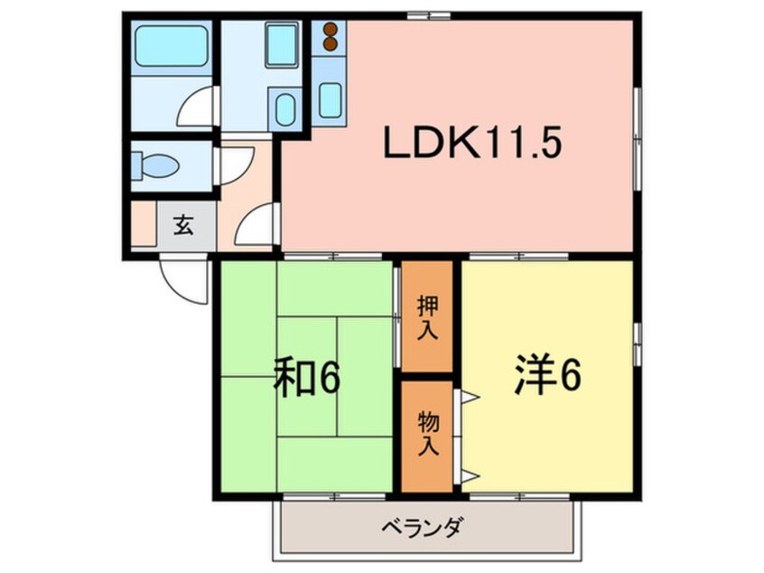 間取図 ソレアード森南