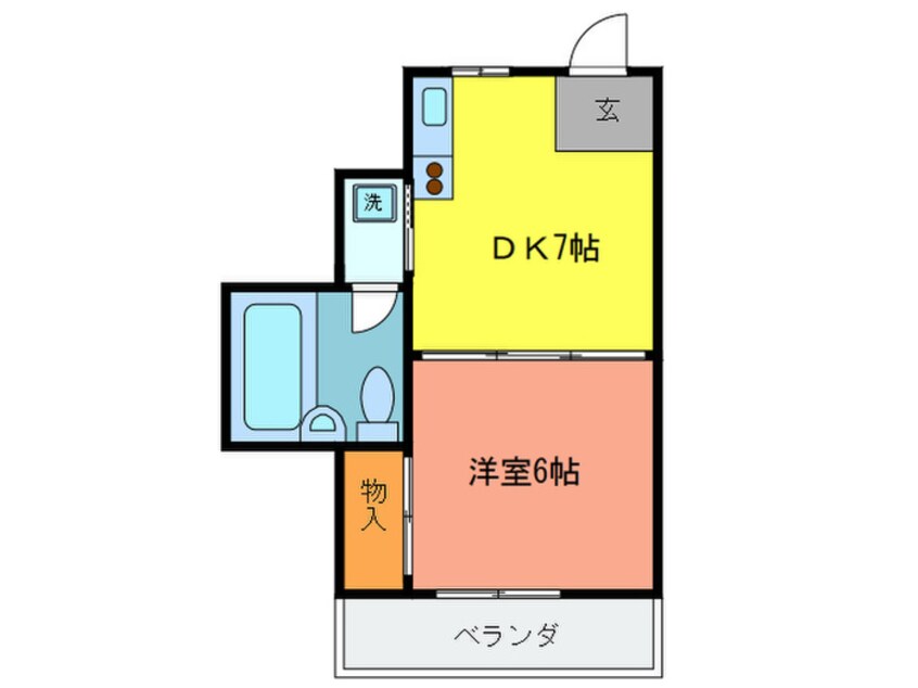 間取図 シャトー柴原