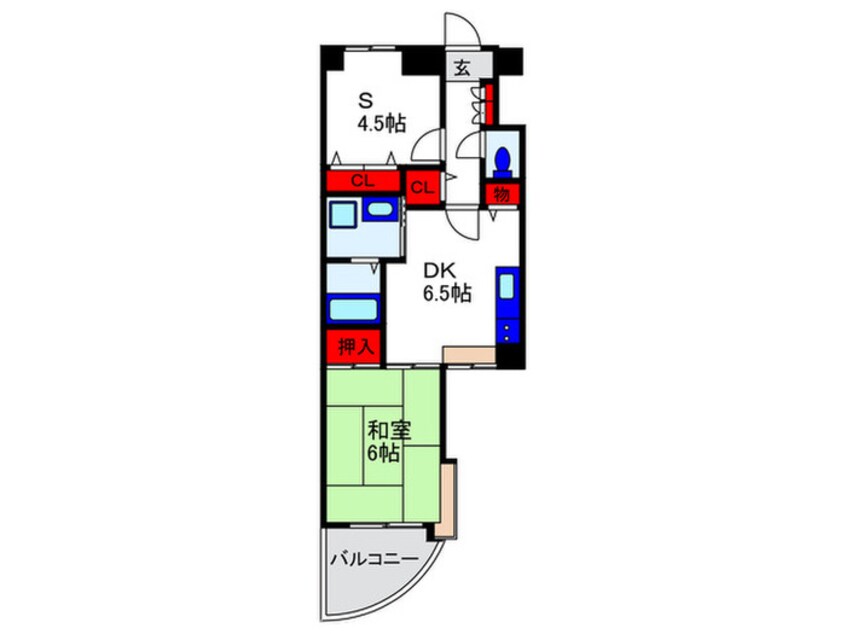 間取図 シャトー柴原