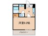 アンプル－ルフェ－ル椋 1Kの間取り