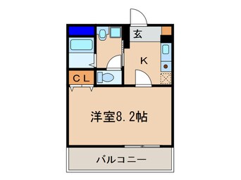 間取図 アンプル－ルフェ－ル椋