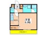 アリーバ古室 1Kの間取り