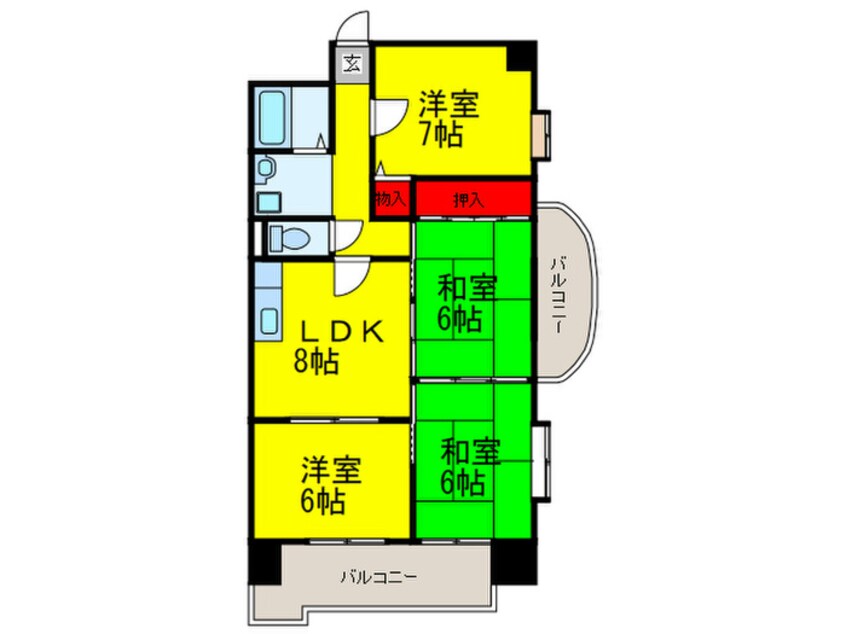 間取図 レグルス堺東