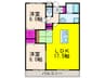 レクエルド藤 2LDKの間取り