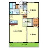 レクエルド藤 2LDKの間取り