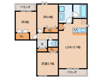 間取図 シャーメゾンルルド