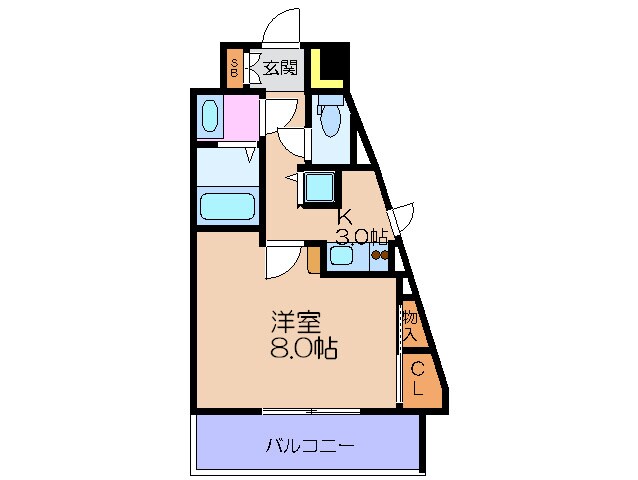 間取り図 Ｗ－ＳＴＹＬＥ福島(303)