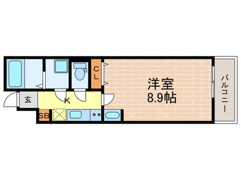 間取図 Lustore西宮北口