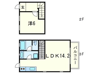 間取図 ﾅｶﾞ-ﾆｬ2000（NaGania2000)