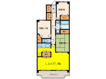 間取図 ステイツ逆瀬川宝梅(303)