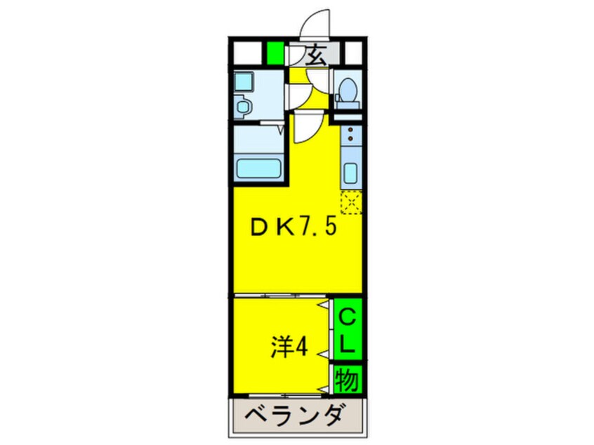 間取図 コンフォート弁天