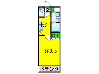 間取図 コンフォート弁天