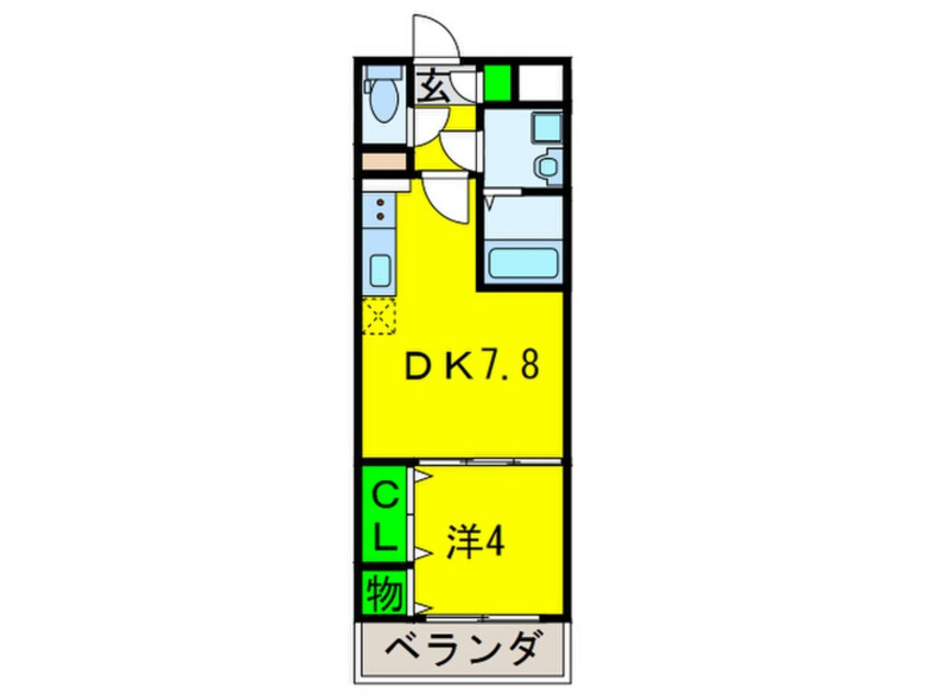 間取図 コンフォート弁天