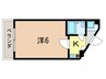 サンパレス甲子園 1Kの間取り