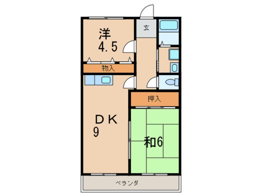 間取図 サンパレス甲子園