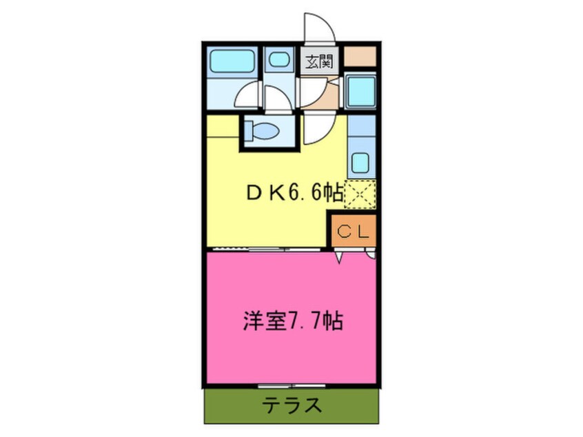 間取図 フジパレスヒサホ