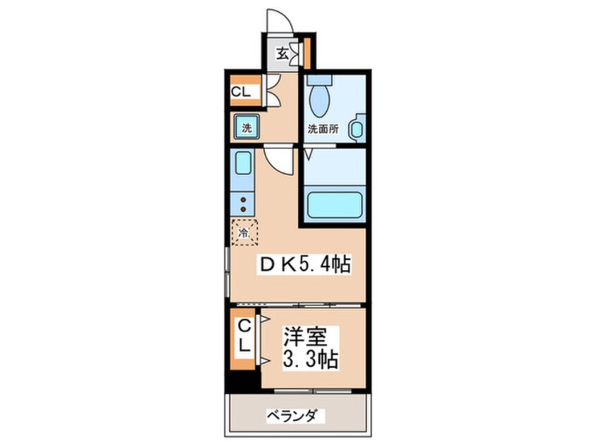 間取図 La CASA天王寺