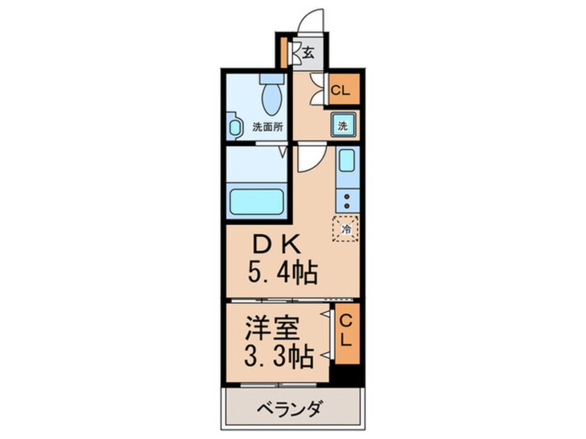 間取図 La CASA天王寺