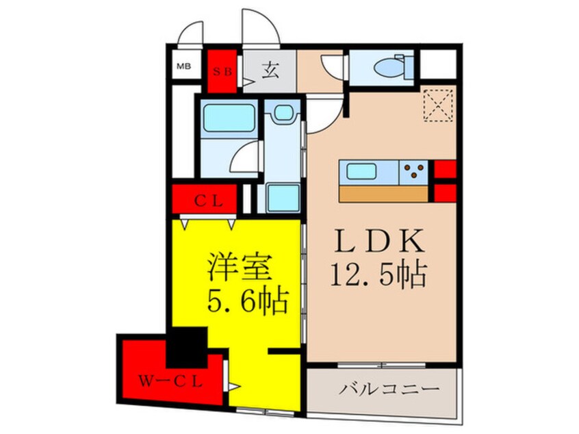 間取図 CEREJEIRA江坂