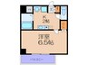 みおつくし堂島 1Kの間取り