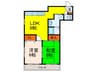 Ｋマンション 2LDKの間取り