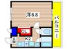 ヴィラ嵐山 1Kの間取り