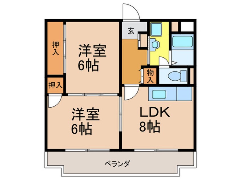 間取図 ヴァンベール豊中