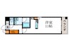 グランコスモ河原町 1Rの間取り