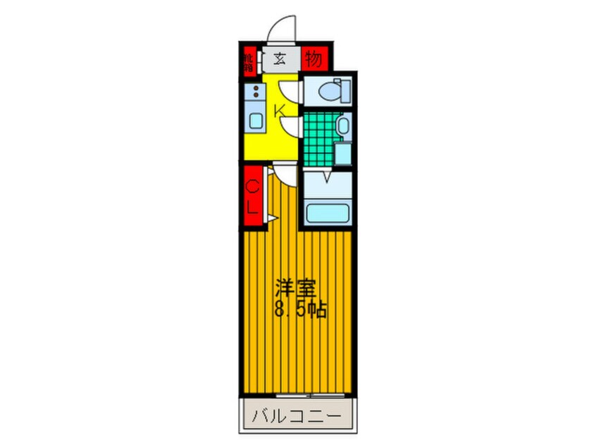 間取図 Ｍ´ｓ１３新之栄