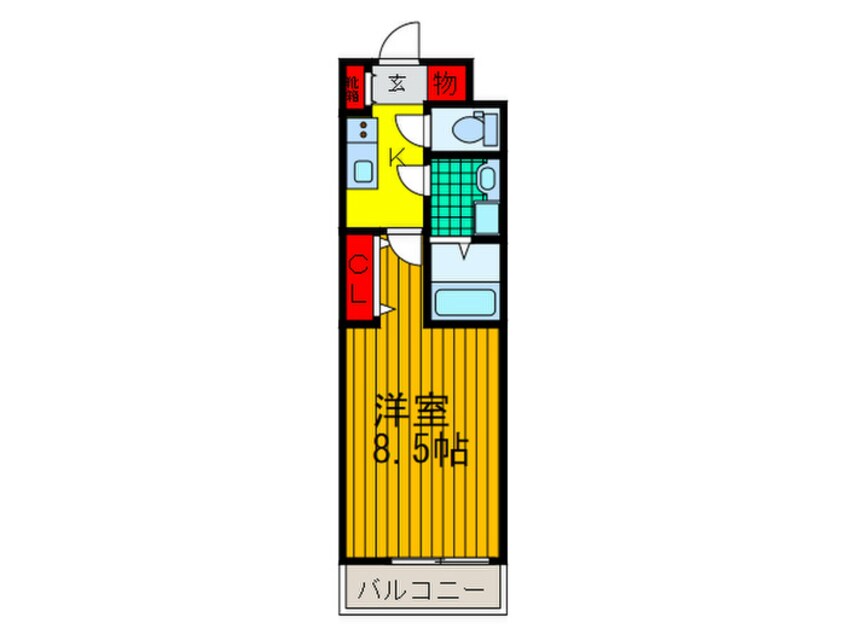 間取図 Ｍ´ｓ１３新之栄