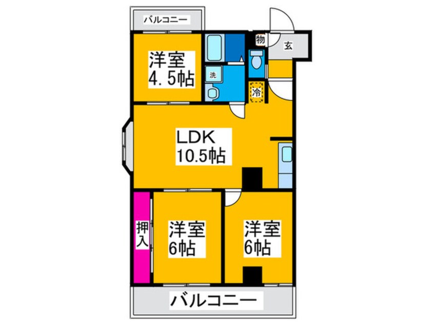 間取図 マイネハイマ－ト深井